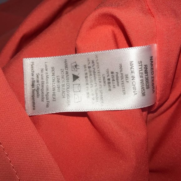 NAKED ZEBRA ORANGE COLD SHOULDER ROMPER - Picture 9 of 9